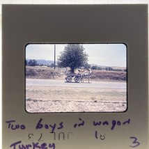 35mm Slide Turkish Boy Horse Drawn Cart Turkey July 1973 Ethnic Cultural - $141.10 MXN