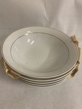 Noritake Contemporary Fine China Soup Cereal Bowls, Arctic Gold 4001 Set... - $24.74
