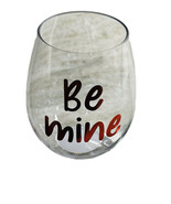 20oz Steamless PLASTIC Valentines Day  Wine Cup- BE MINE/Holiday/Seasonal - $10.77