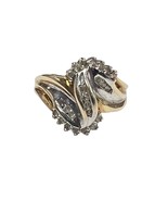 Women&#39;s Cluster ring 10kt Yellow and White Gold 468257 - $559.70 CAD