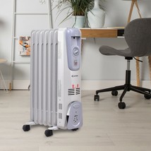 Portable Space Heater Adjustable Thermostat 3 Heat Settings Tip-Over Protection - £93.29 GBP