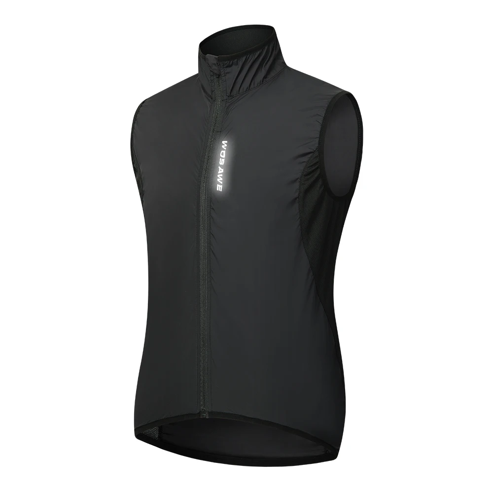 WOSAWE Women Reflective Cycling Vest Solid Woven wear Men Cycling Windbreaker Wa - £95.21 GBP