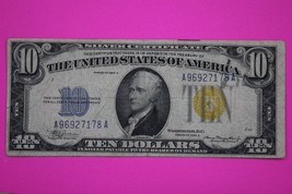 1934 A $10 Ten Dollars Silver Certificate Guaranteed Authentic Genuine Bill 74 - $1,506.41 MXN