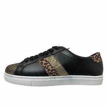 G.H. Bass Kylie Sneakers Size 7.5M Black Leopard Glitter Womens Fashion - £25.09 GBP