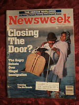 Newsweek June 25 1984 Illegal Immigration Asian Drugs New York Public Library - £5.06 GBP