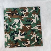 Covered in Blessings Camo Baby Lovey Security Blanket Green Brown Minky Dot B76 - £11.78 GBP