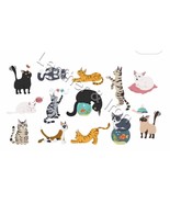 New Cats Playing Illustration Pattern Design Checkbook Cover - $188.59 MXN