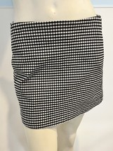 Urban Outfitters Black and White Checked Short A Line Skirt Back Zip Poc... - $14.24