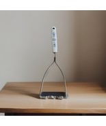 Vintage EKCO Chromium Potato Masher Dutch Blue Tulip Design Handle USA - $255.17 MXN
