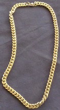 Monet Gold Tone Chain Link Necklace – Gently Used – Vgc – Thick Gold Chain - £23.72 GBP