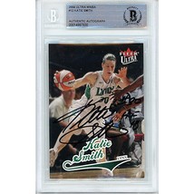 Katie Smith Minnesota Lynx Signed 2004 WNBA Ultra Beckett BGS On-Card Auto Slab - £61.02 GBP