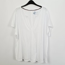 Anthropologie - Pilcro V-Neck T-Shirt - XXL - White - £18.13 GBP
