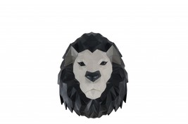 11.5&quot; X 9.5&quot; X 14&quot; Origami Lion Head Wall Decoration - £106.25 GBP