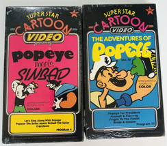 Popeye VHS 1988 Sealed  Popeye Meets Sinbad Adventures Superstar Cartoon... - £9.30 GBP