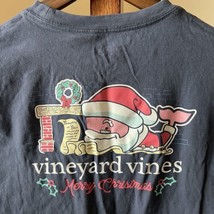 Vineyard Vines Youth Boys XL 18 Merry Christmas Santa Whale Long Sleeve T-Shirt - £12.45 GBP