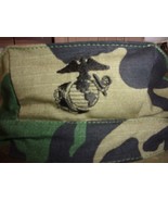 MARINE CORP USMC WOODLAND BDU UTILITY LARGE CAP COVER HAT 8 POINT EMBROI... - $38.69
