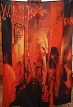WASP W.A.S.P. Live in the Raw FLAG CLOTH POSTER BANNER CD Glam Metal - £15.98 GBP