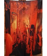 WASP W.A.S.P. Live in the Raw FLAG CLOTH POSTER BANNER CD Glam Metal - £15.69 GBP