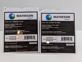 2 x New Matheson SP-35-MS Welding Cover Lens 4-1/2in x 5-1/4in (W2) - £11.98 GBP