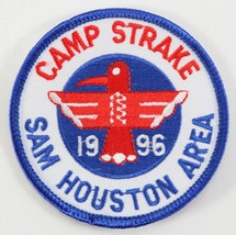 Vintage 1996 Sam Houston Area Council Camp Strake Blue Boy Scout BSA Camp Patch - £9.37 GBP