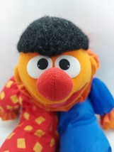 Vintage 1986 Applause Sesame Street Ernie Clown Plush Doll Toy 13&quot; - £31.13 GBP