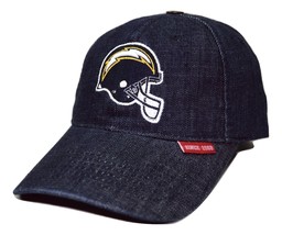 San Diego LA Chargers NFL Team Apparel Adjustable Denim Football Cap Hat... - $18.04