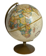 Vintage Replogle Globe 12 Inch Diameter Tan World Classic Series Made In... - $1,048.60 MXN