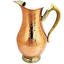 antique copper jug pitcher Mughal style 2 quarts - $92.28