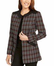 NEW KASPER BLACK RED TWEED CAREER LONG JACKET BLAZER SIZE 6 8 10 14 16 1... - £51.46 GBP+