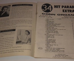 34 Hit Parade Extras Conn Organs 1960 Vintage Music Sheet Book Melrose Music  - £11.02 GBP