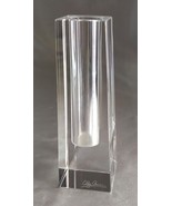 Modern OLEG CASSINI Signed Crystal Candlestick Holder (4.75&quot; H) - $9.70