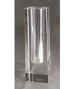 Modern OLEG CASSINI Signed Crystal Candlestick Holder (4.75&quot; H) - £7.61 GBP