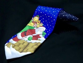 Christmas Tie Steven Rand Santa  Delivering Presents  Holiday Neck Tie - £11.34 GBP