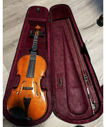 Mendini by Cecilio, 16in Solid Wood Viola with Case, Bow, MA250 Extras READ - $46.75