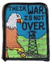 Their War Is Not Over Bald Eagle POW &amp; MIA USA Embroidered Iron On 3&quot;h P... - £3.91 GBP