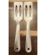 Lot 2 Vintage Serverspoon Mini 9&quot; Slotted Serving Spatula Stainless Stee... - €17,18 EUR