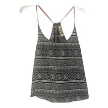 Envy Tank Top Black and White Red Trimmed Size Small - $16.33