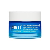 Plum 2% Niacinamide &amp; Rice Water Oil-Free Gel Cream Moisturizer 50 g - £17.53 GBP