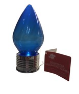 Brand NWT Blue Solar LED Hanging Bulb Outdoor Decorative Ornament - £10.59 GBP