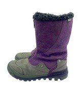 Merrell Snow Boots Women&#39;s 6 Purple Plum SilverSun Waterprooof Suede  - $857.82 MXN