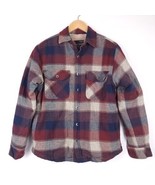 Grizzly Mountain Flannel Sherpa Fleece Lined Jacket, Color: Red, Size: Medium - $29.69