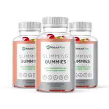 3 Bottles Slimming Gummies with Pomegranate and Apple Cider Vinegar 60ct - £78.01 GBP