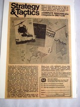 1974 Ad Strategy &amp; Tactics Magazine, Simulations Publications - £6.36 GBP