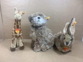 Lot of 3 STEIFF - Treff 031663 - Mummel 077548 - Baby Giraffe 064104 - See Descp - £50.81 GBP