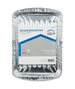 Home Plus 6391957 5.62 x 11.75 in. Durable Foil Broiler Pan - Silver- pa... - $39.77 CAD