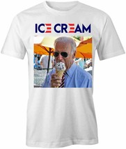 Joe Biden Ice Cream T-SHIRT T Shirt Tee Short-Sleeved Cotton Clothing S1WCA686 - £16.53 GBP+
