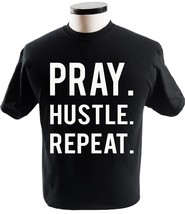 Hustle Hard Pray Harder Christian Faith Quote Religion T-Shirts - £13.51 GBP+