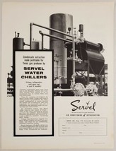 1955 Print Ad Servel Air Conditioning Refrigeration Water Chillers Evansville,IN - £15.55 GBP
