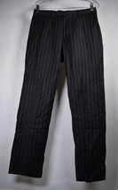 Dolce & Gabbana D&G Mens Striped Pants Wool Black 46 Italy - $49.50