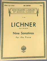 Lichens Nine Sonatinas Schirmer’s Library of Musical Classics For Piano ... - £12.74 GBP